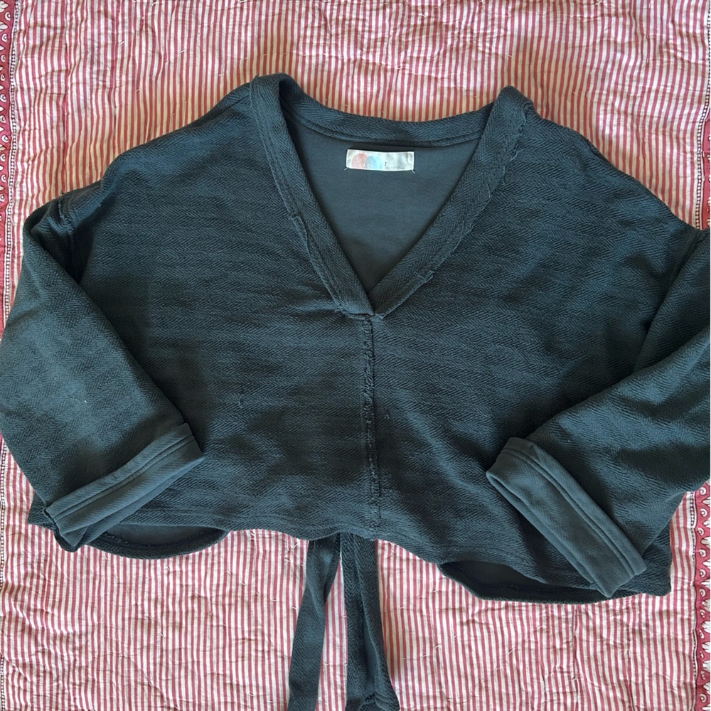 Free people oversized tie sweater